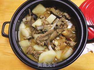 萝卜炖羊肉的做法步骤:4