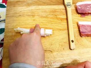 培根金针菇卷的做法步骤:7