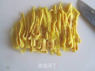 菠菜鸡蛋拌粉丝的做法步骤:4