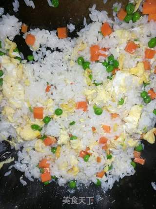 酱油蛋炒饭的做法步骤:6