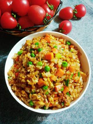 酱油蛋炒饭的做法步骤:9