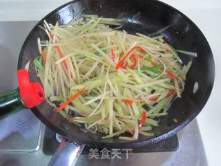 酸辣土豆丝的做法步骤:8