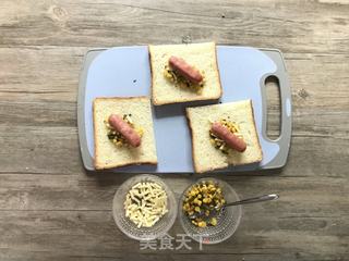 早餐三明治卷的做法步骤:10