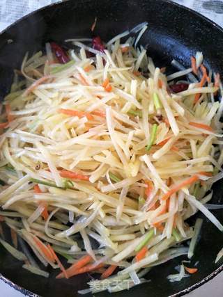 醋溜土豆丝的做法步骤:5