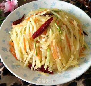 醋溜土豆丝的做法步骤:6