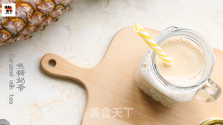 焦糖热奶茶的做法步骤:9