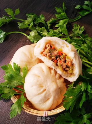 芹菜猪肉包子的做法步骤:15