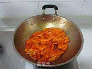红果家菜谱之茄汁莲藕的做法步骤:7