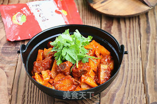 红果家菜谱之茄汁莲藕的做法步骤:11