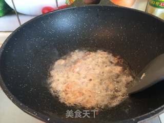 香椿干贝炒饭的做法步骤:7