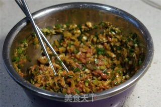 榨菜鲜肉饼的做法步骤:4