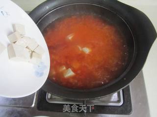 蟹味菇豆腐番茄汤的做法步骤:5