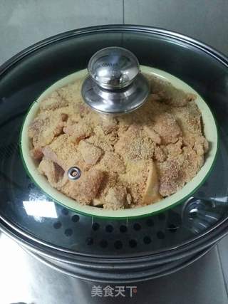 粉蒸肉的做法步骤:7