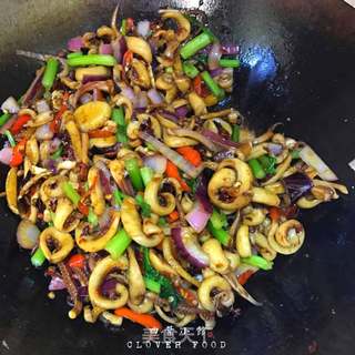 火爆鱿鱼的做法步骤:13