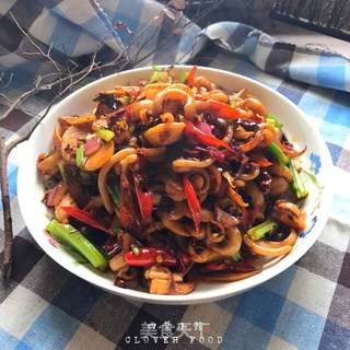 火爆鱿鱼的做法步骤:16