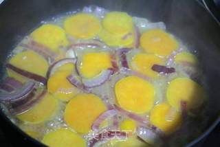 红薯芝士浓汤的做法步骤:6
