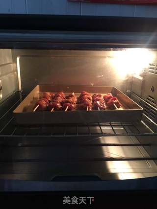 孜然烤肉串的做法步骤:10