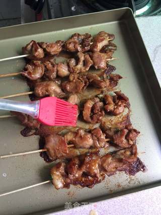 孜然烤肉串的做法步骤:11