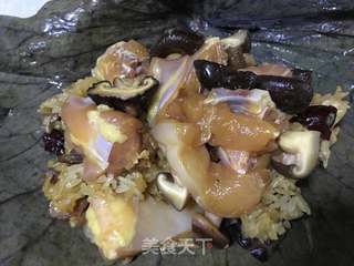 荷叶糯米鸡的做法步骤:10