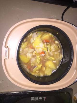 “爱”的烩饭的做法步骤:3