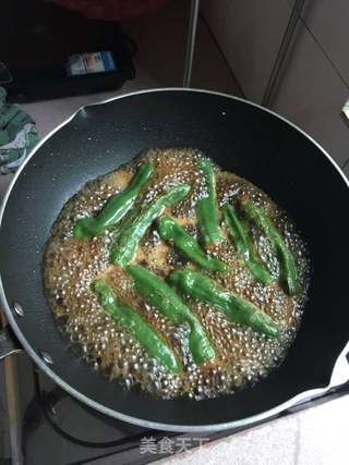 肉酿虎皮青椒的做法步骤:12
