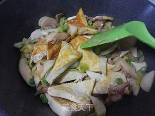 葱香黄金客家豆腐的做法步骤:13