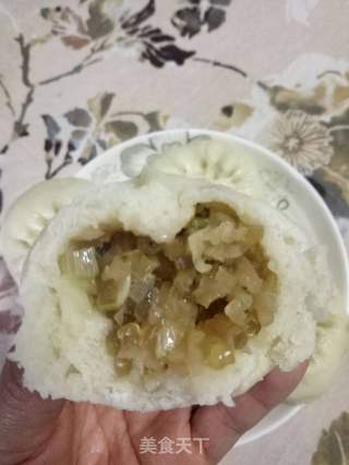 萝卜粉条虾皮素馅包子的做法步骤:10