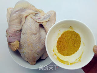 砂锅盐焗鸡的做法步骤:3