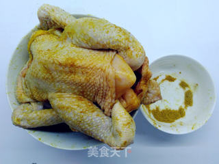 砂锅盐焗鸡的做法步骤:4