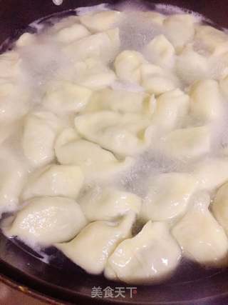 荠菜猪肉水饺的做法步骤:6