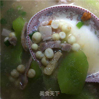 腌笃鲜遇到鸡头米的做法步骤:8