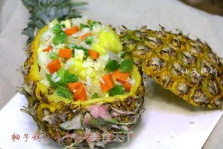 酸甜田园菠萝炒饭的做法步骤:11