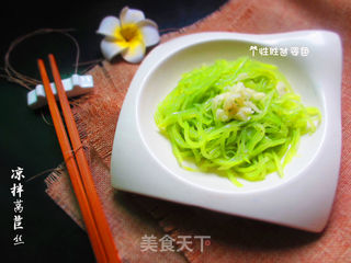 凉拌莴苣的做法步骤:7