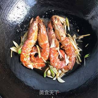 油焖阿根廷红虾的做法步骤:3