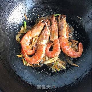 油焖阿根廷红虾的做法步骤:4