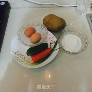 色彩煎饼的做法步骤：1