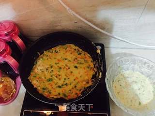 色彩煎饼的做法步骤:5
