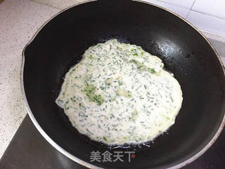 #春食野菜香#野葱饼的做法步骤:7