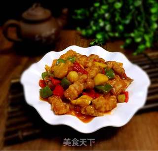 菠萝咕噜肉的做法步骤:16