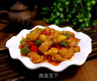 菠萝咕噜肉的做法步骤:17
