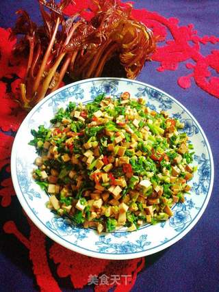 #春食野菜香#马兰头拌香豆干的做法步骤:6
