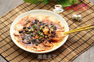 豆豉蒸财鱼片的做法步骤：9