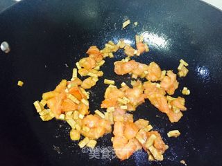 #春食野菜香#香椿炒饭的做法步骤:5
