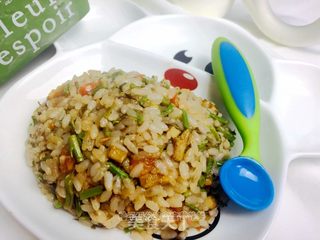 #春食野菜香#香椿炒饭的做法步骤:7
