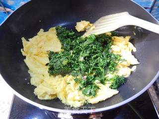 #春食野菜香#荠菜炒鸡蛋的做法步骤:6