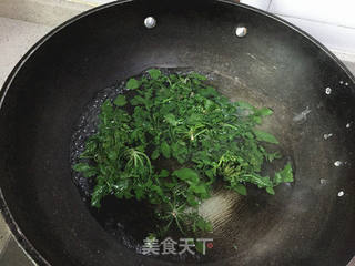 #春食野菜香#荠菜炒饭吐司盅的做法步骤:4
