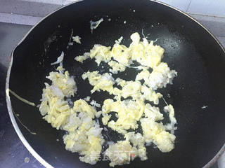 #春食野菜香#荠菜炒饭吐司盅的做法步骤:10