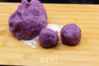 山药紫薯糕的做法步骤:4