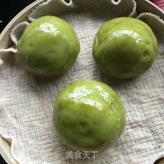 #春食野菜香#肉松蛋黄青团的做法步骤:14