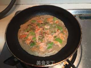 三文鱼褐麦饼的做法步骤:9